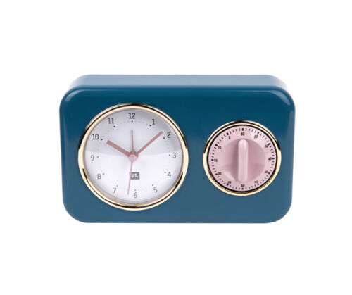 Clock kitchen timer petrol dusty pink