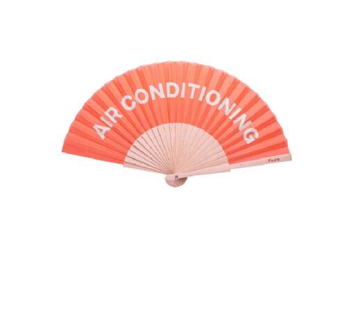 Hand fan air conditioning orange