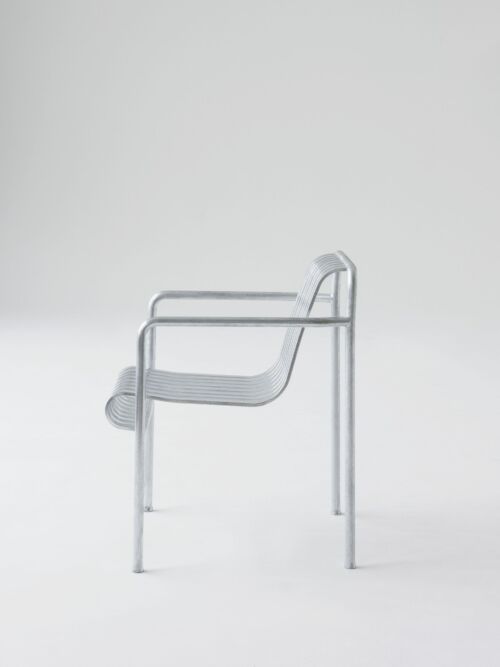 Palissade dining arm chair hot galvanised