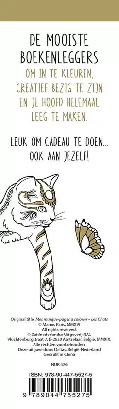 De mooiste boekenleggers om in te kleuren - katten