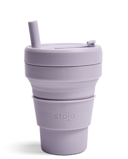 Junior cup 250 ml met rietje Lilac