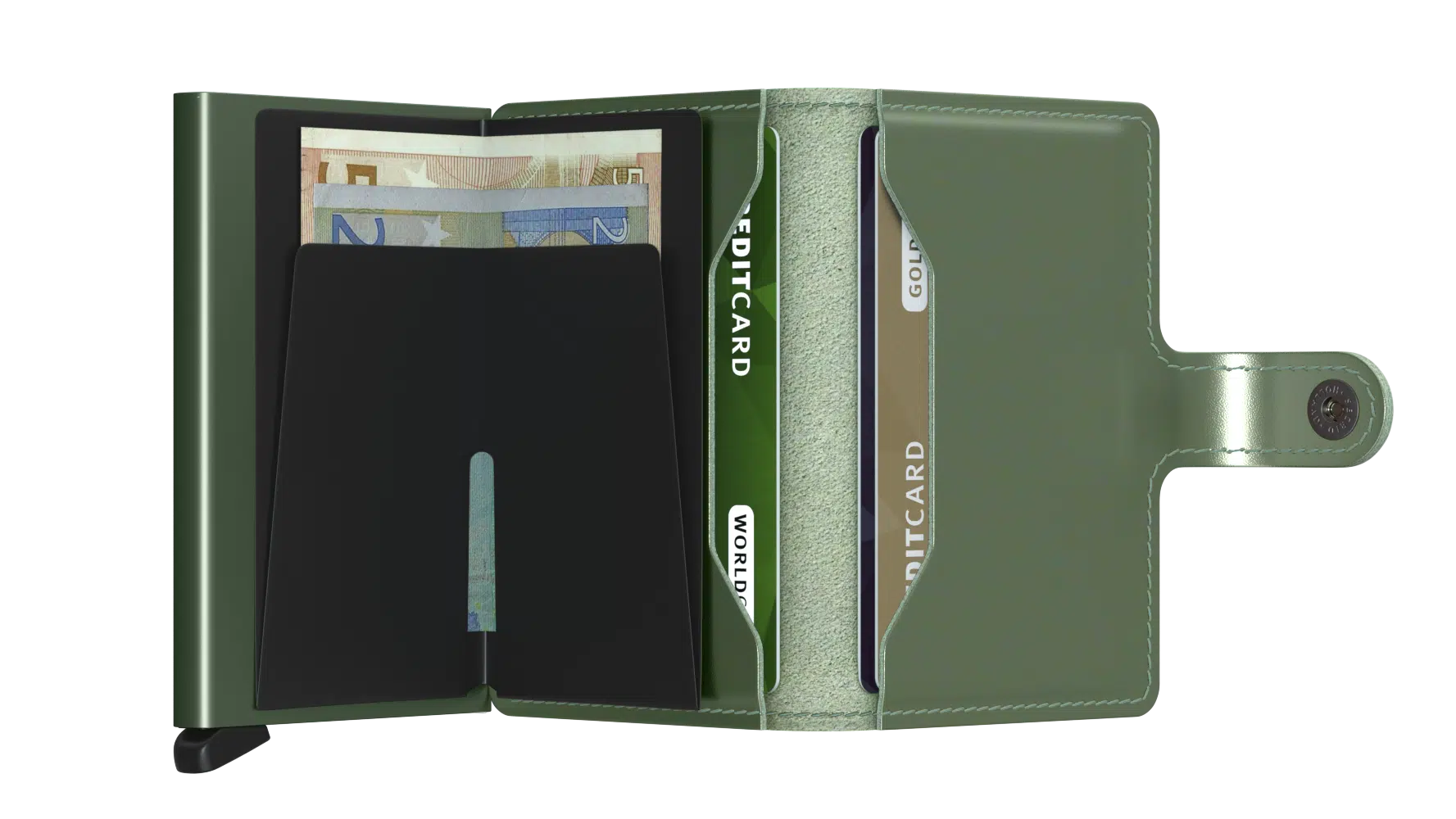 Miniwallet metallic green