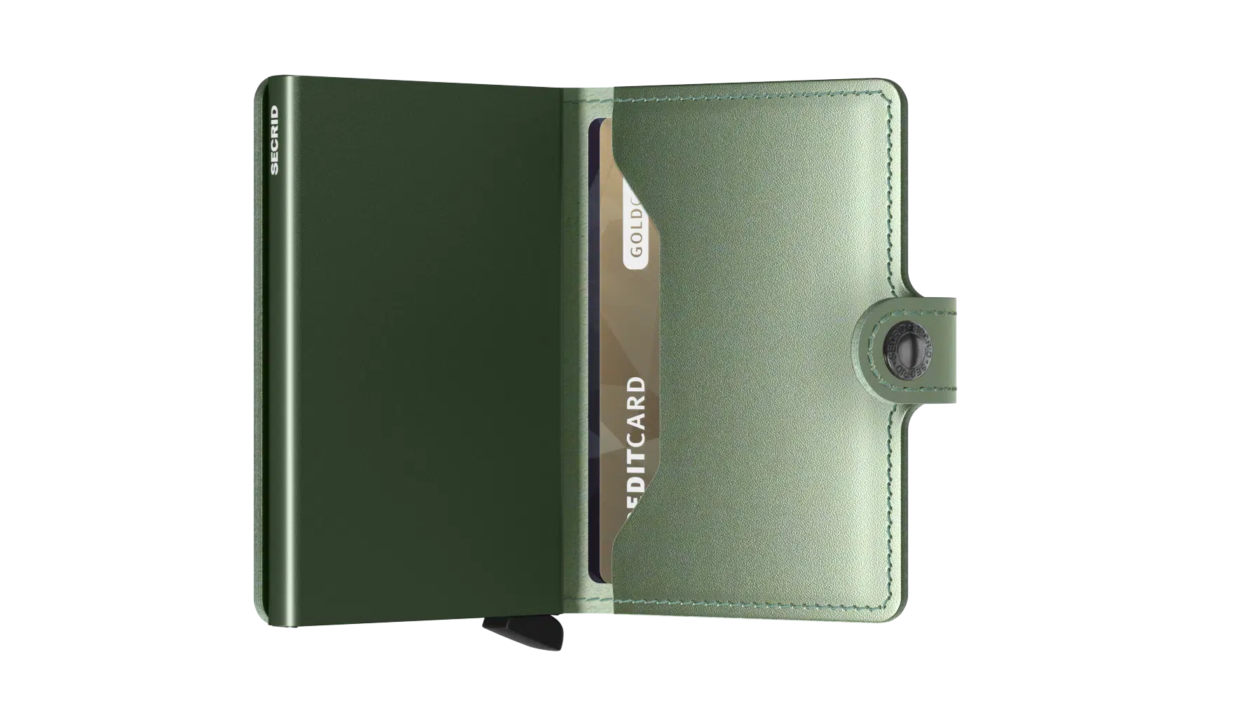 Miniwallet metallic green