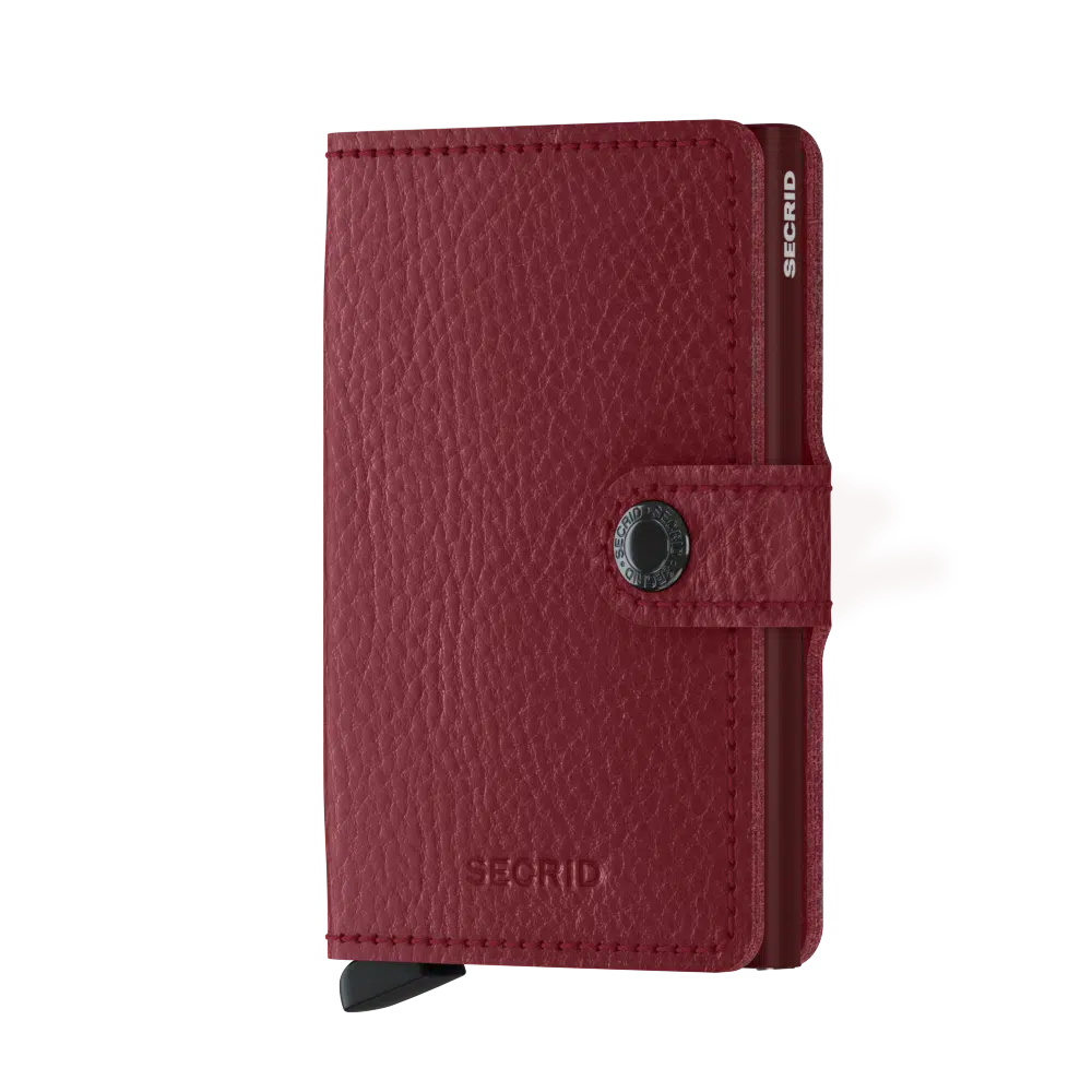 Miniwallet veg tanned rosso