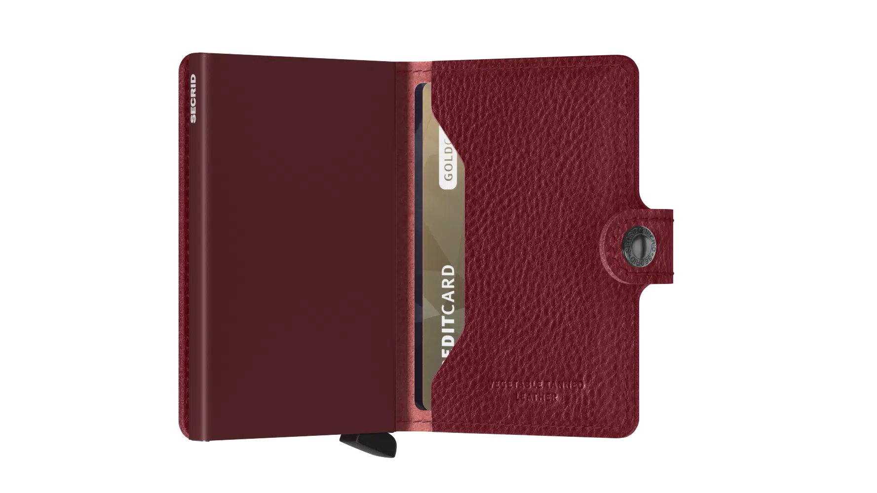 Miniwallet veg tanned rosso