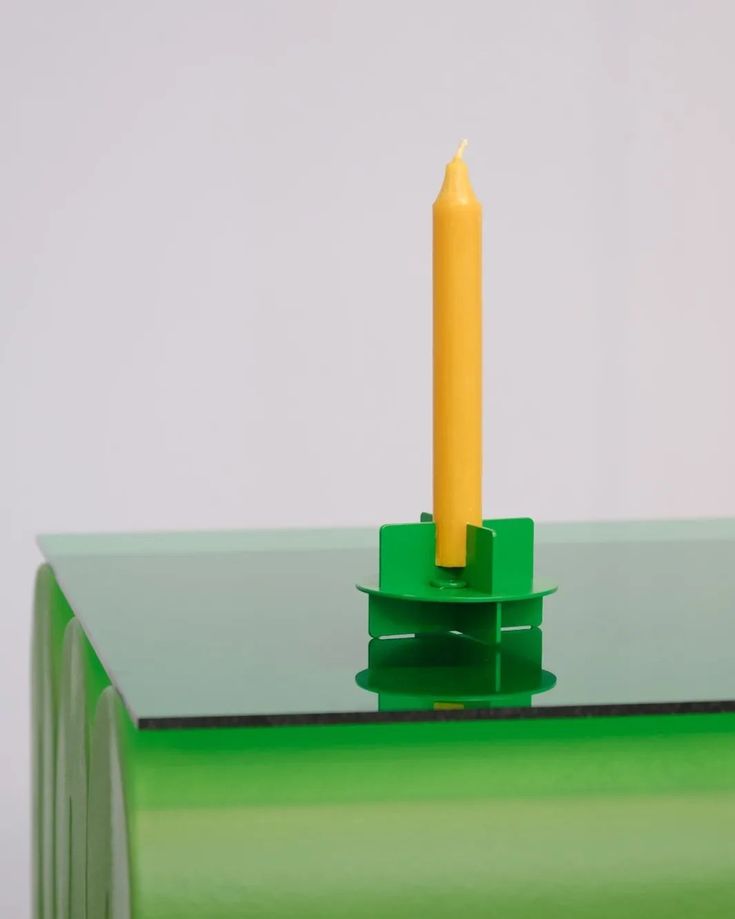 4PCS candle holder green