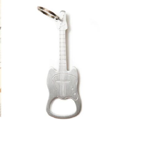 Guitar keychain bottle opener