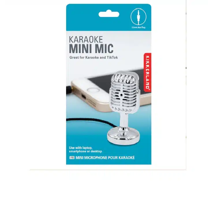 Retro karaoke microphone
