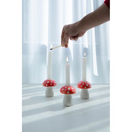 Candle holder mushroom amanita