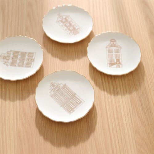 Plate canal house small set of 4