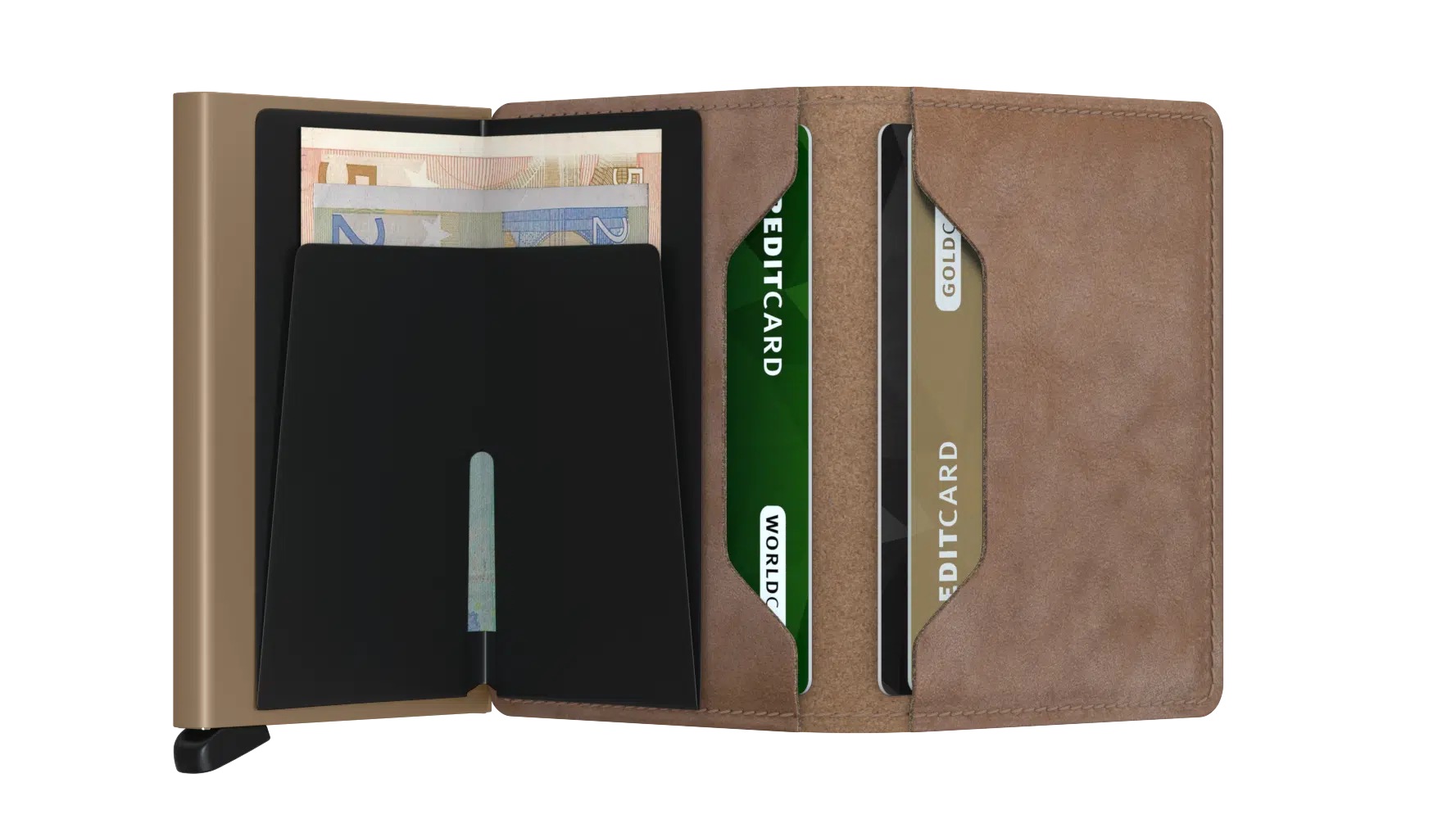 Slimwallet vintage taupe