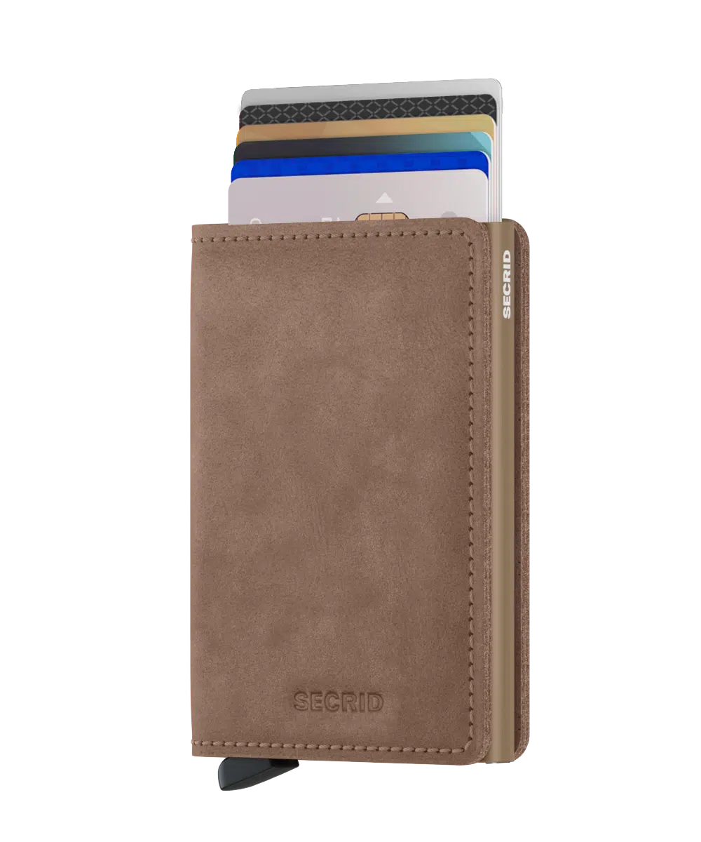 Slimwallet vintage taupe