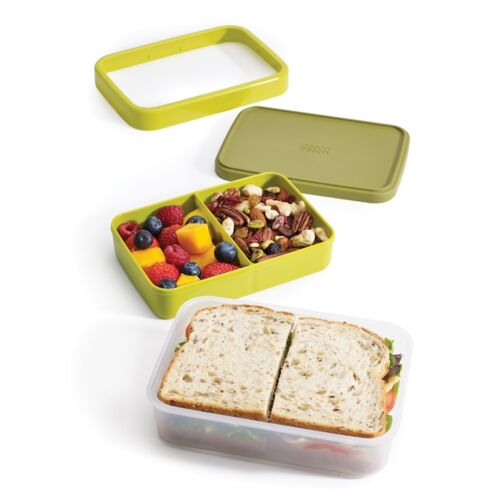 GoEat compact lunchbox 2 in 1 groen