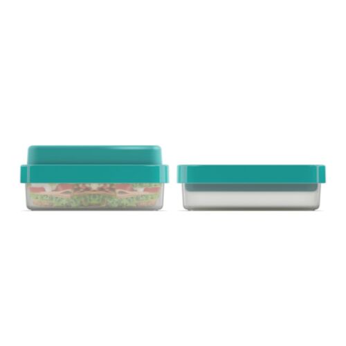 GoEat compact lunchbox 2 in 1 teal