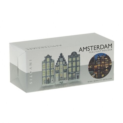 Amsterdam Canal house triangle tealight