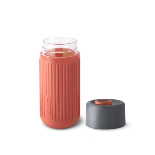 Travel cup glass coral