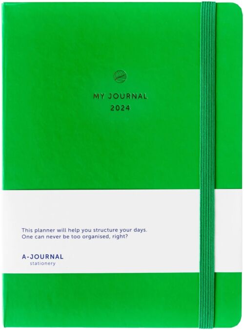 My journal diary 2024 bright green