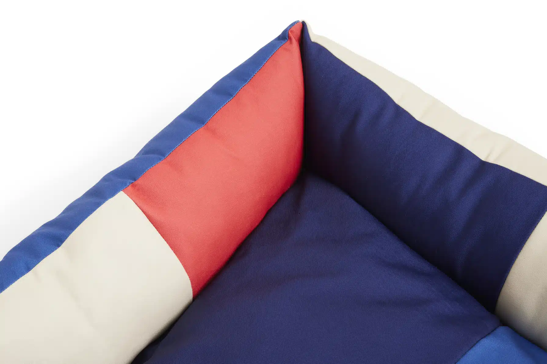 Dog bed small medium red - blue
