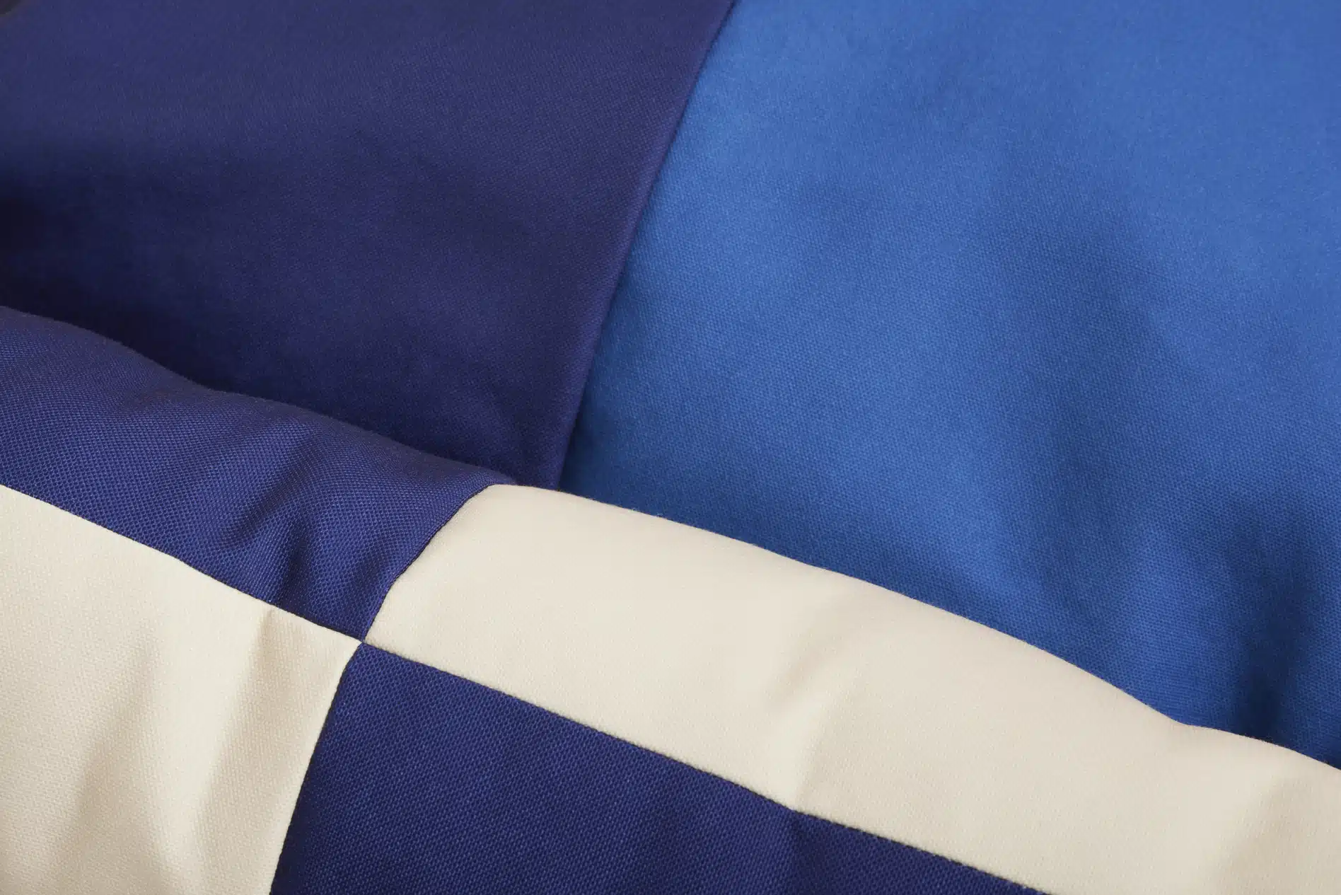 Dog bed small medium red - blue