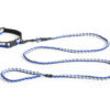 Dog leash braided blue/off-white