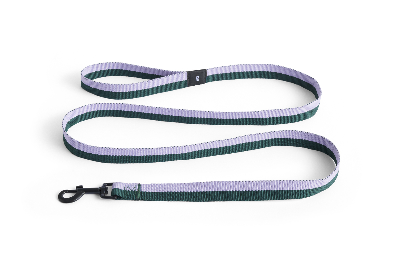 Dog leash flat lavender/green