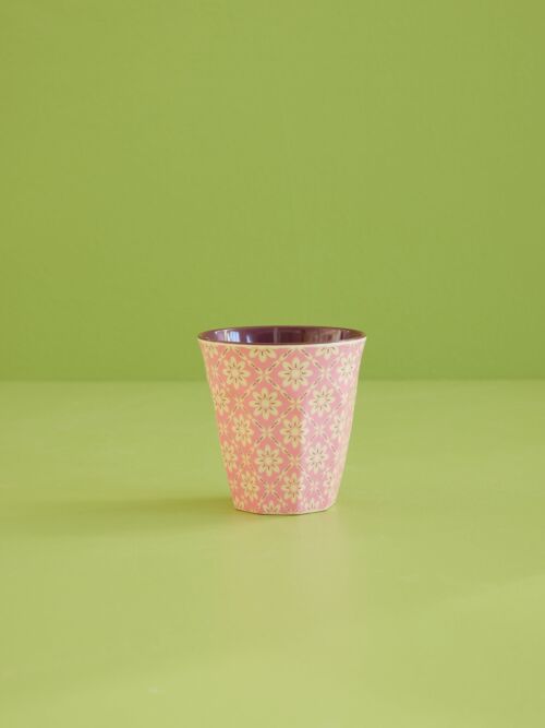 Melamine cup graphic flower