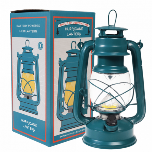 LED hurricane lantern dark blue