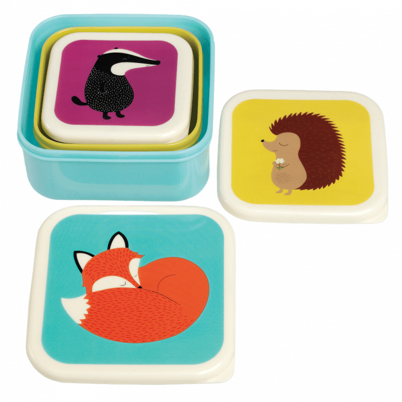 Snack boxes set van 3 rusty the fox and friends