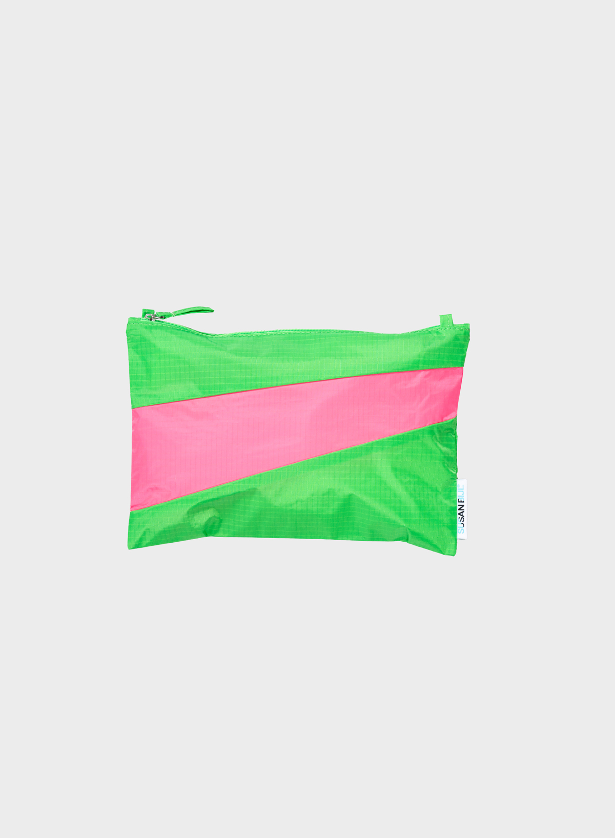 Pouch Greenscreen & Fluo pink M + strap