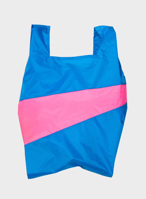 Shoppingbag Wave & Fluo pink L