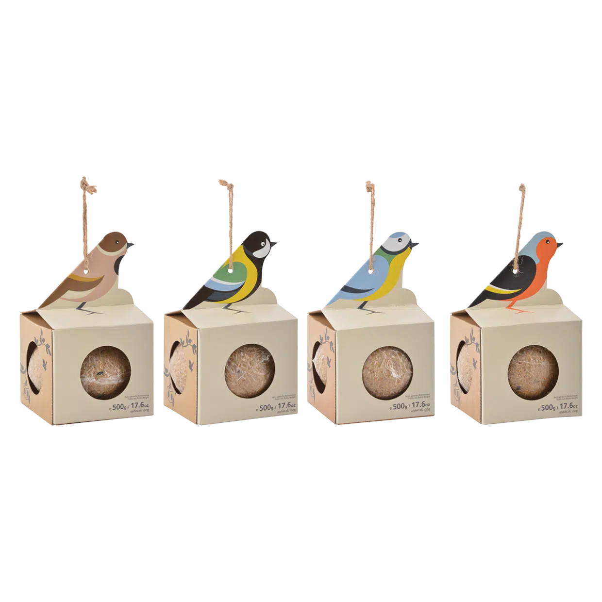 Reuzen vetbol in houderkoolmees