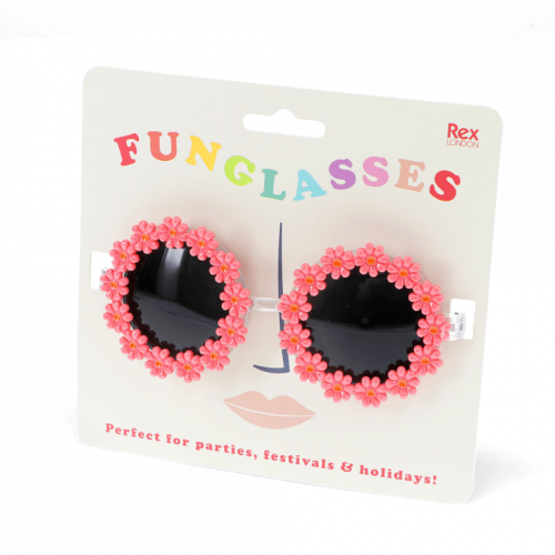 Funglasses pink daisy sunglasses