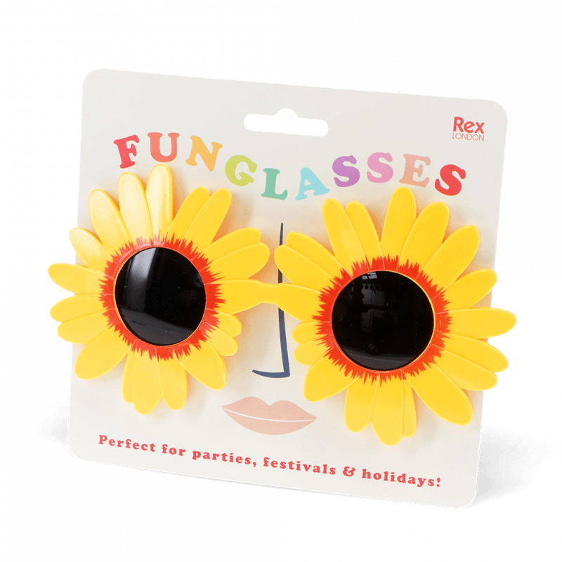 Funglasses yellow sunflower sunglasses