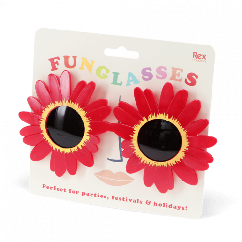 Funglasses red sunflower sunglasses