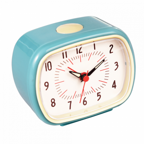 Retro alarm clock blue
