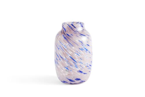 Splash vase round L light pink/blue