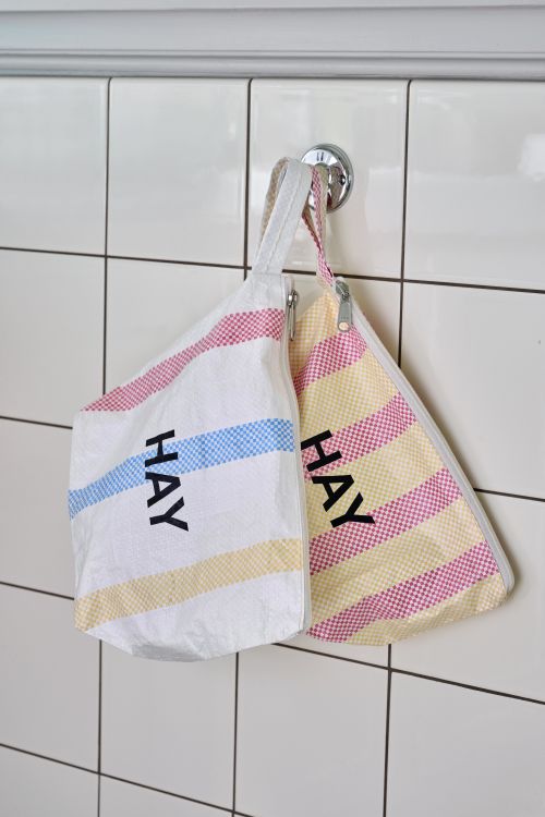 Candy stripe wash bag small multi