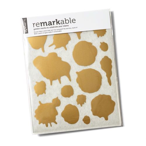 Remarkable iron-on marks gold