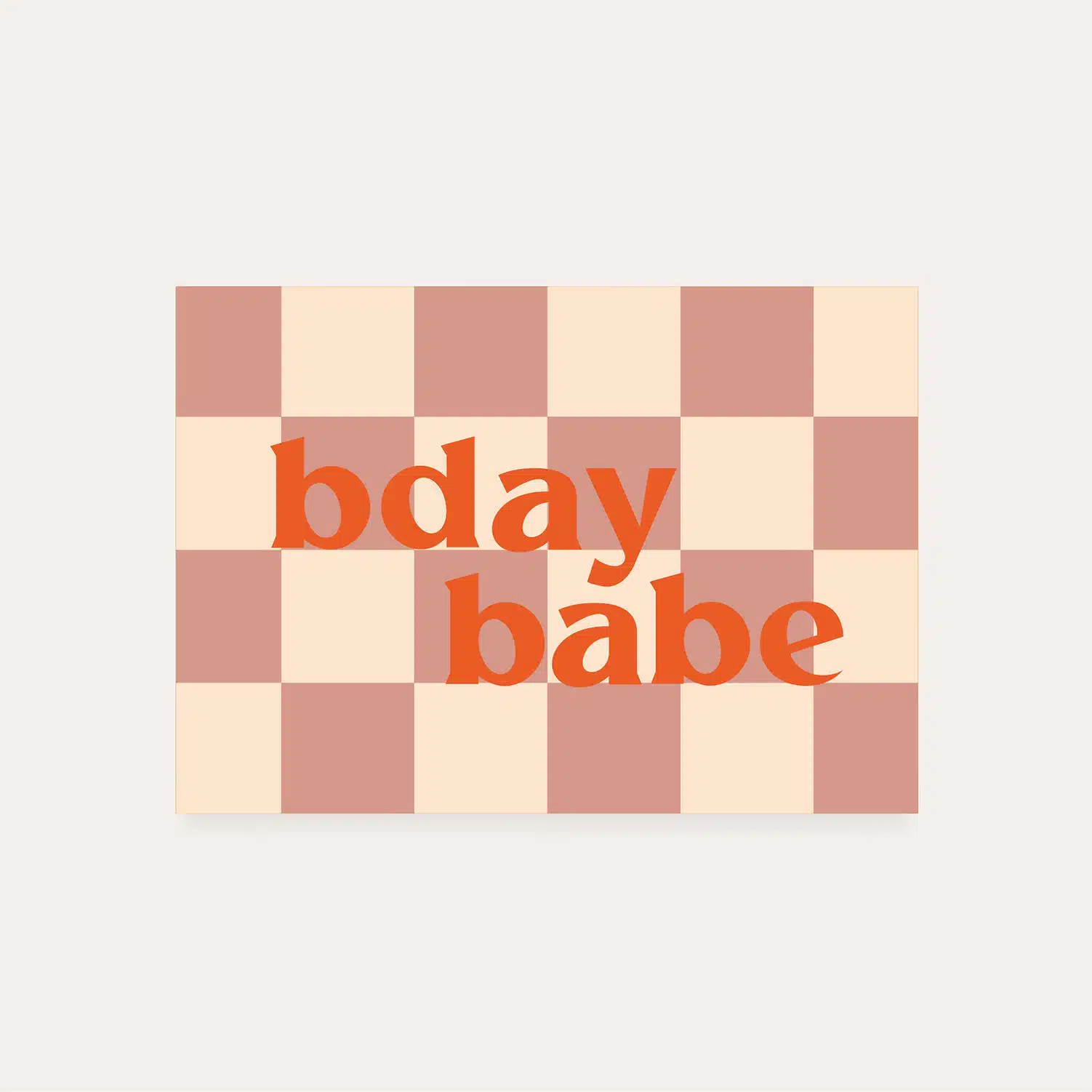 Kaart Dequ studio bday babe