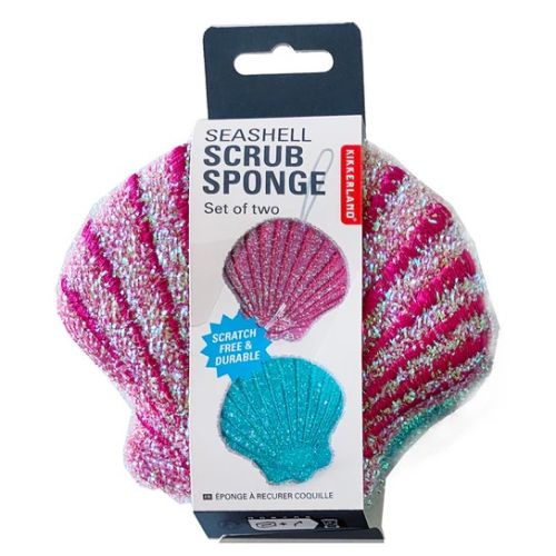 seashell scrub sponges