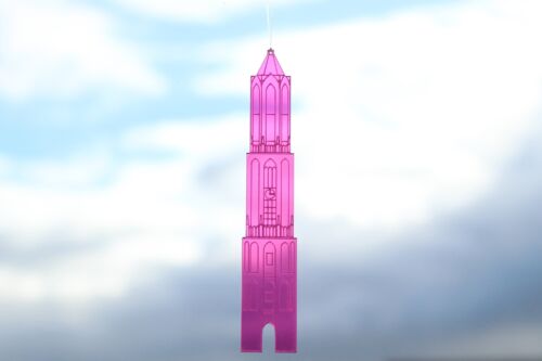 Plexiglas Domtoren hangend 16 cm roze