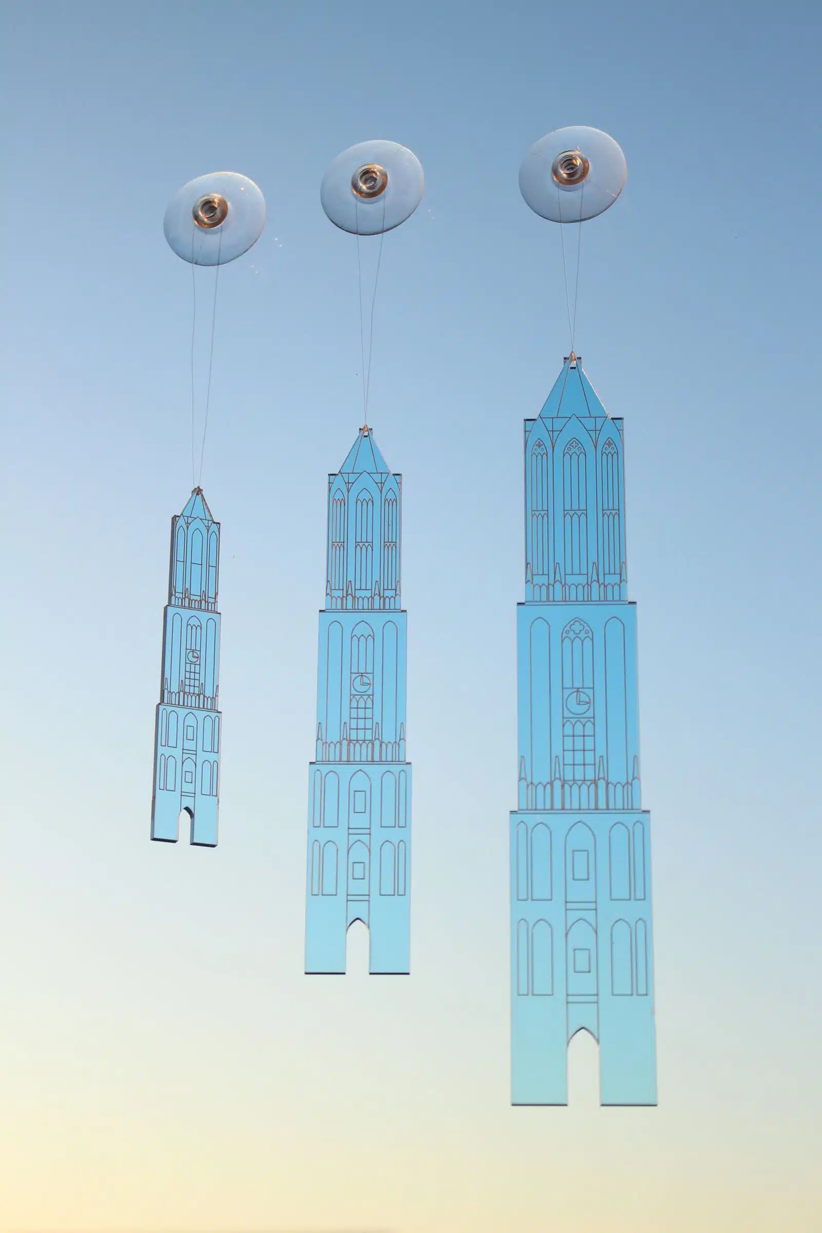 Plexiglas Domtoren hangend 21 cm blauw