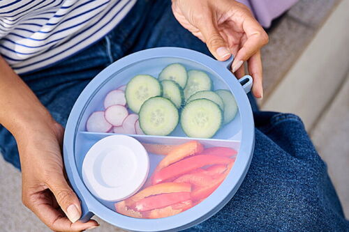 Bento lunchbowl vita nordic blue