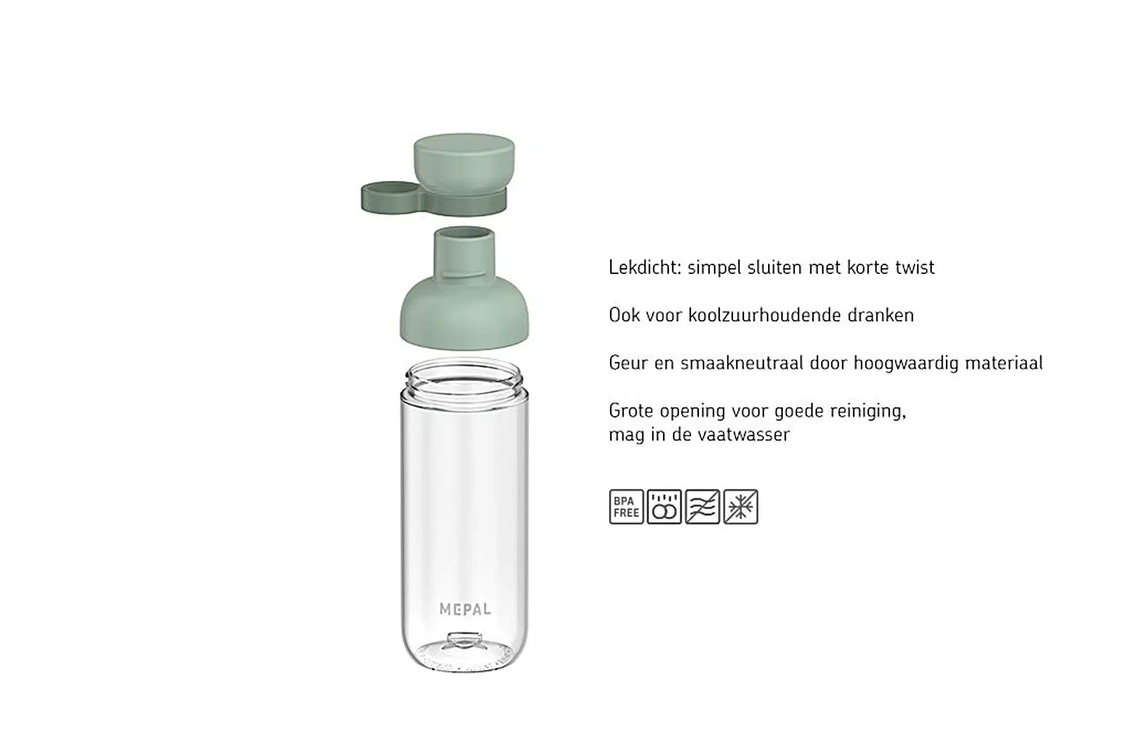 MEPAL Waterfles vita 700ml nordic sage