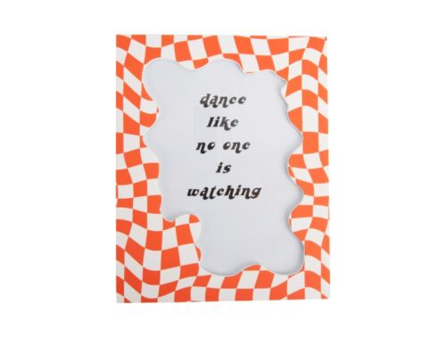 Photo frame wave checker large bright orange