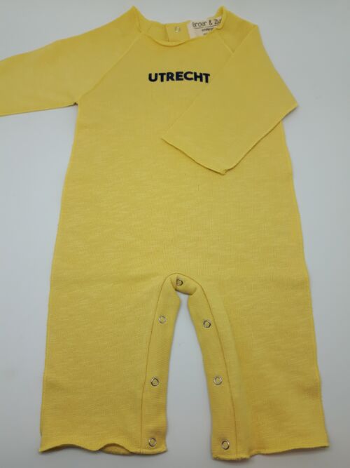 Broer & Zus Utrecht babypakje 6m banaangeel & marineblauw