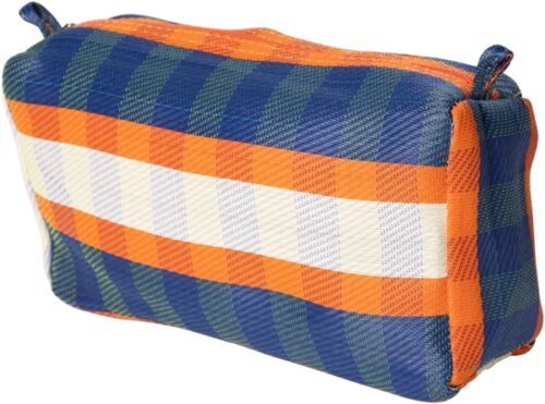 Au maison Gerecyclede etui blauw/oranje