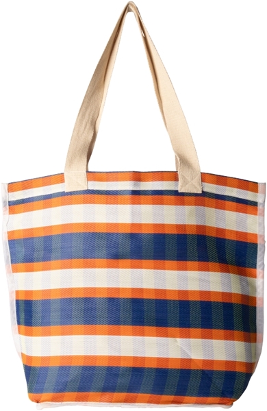 Au maison Gerecyclede tas blauw/oranje