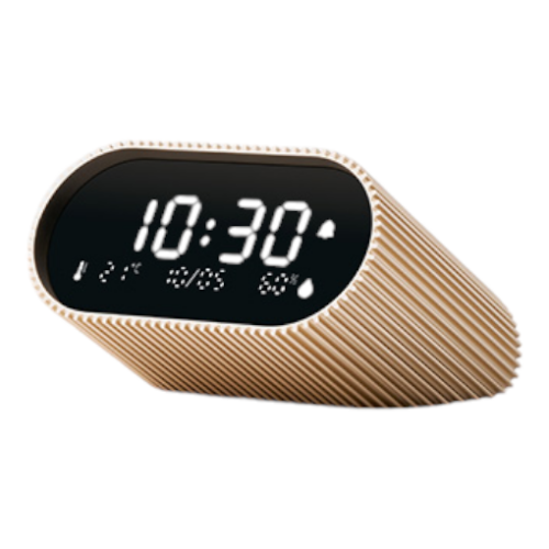 LEXON Ray Clock wekker goud