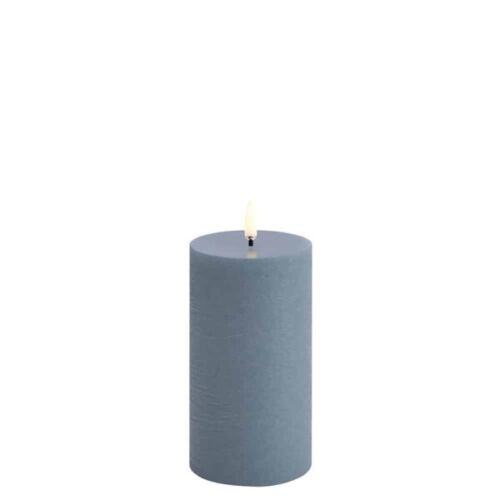 Piffany LED pillar kaars hazy blauw 7,8 x 15 cm